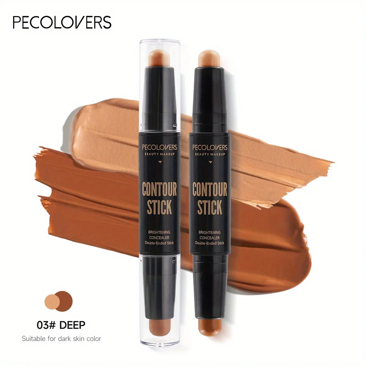 Double Head Highlight Pen Face Make Up Liquid Waterproof Contouring Foundation 8