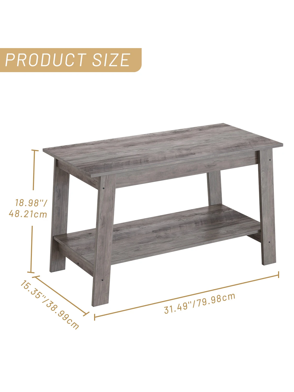 Rustic Farmhouse Wood Coffee Table 6