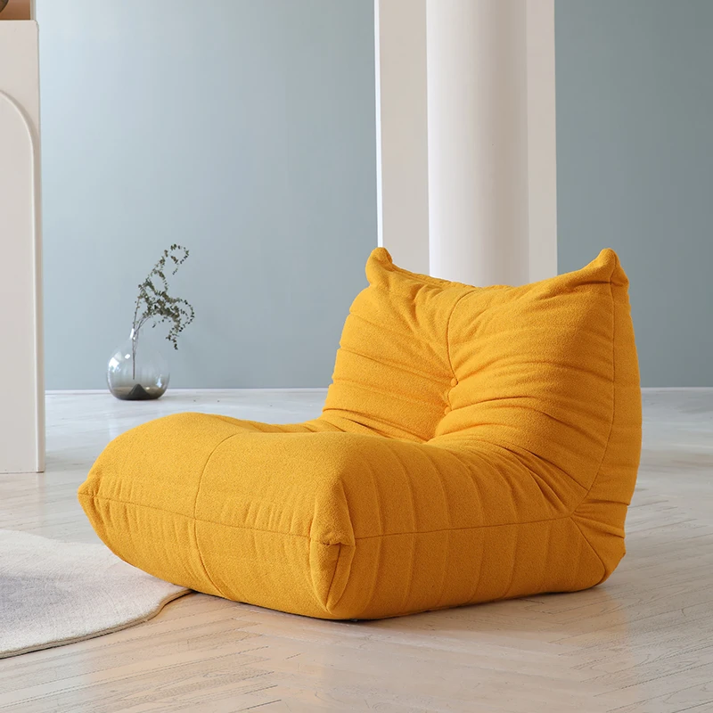 Teddy Fabric Bean Bag Sofas Comfy Lazy Floor Sofa Couch Soft Lounge Chairs Foam-Filled Accent Chair for Living Room Bedroom 7