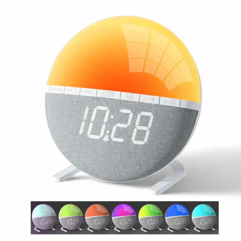 Wake Up Sunrise Alarm Clock with Light & Sound 7
